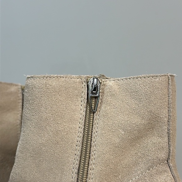 Dolce Vita Gum Sole Tan Platform Moto Side Zip Suede Ankle Boots Size 9.5 - Picture 10 of 16